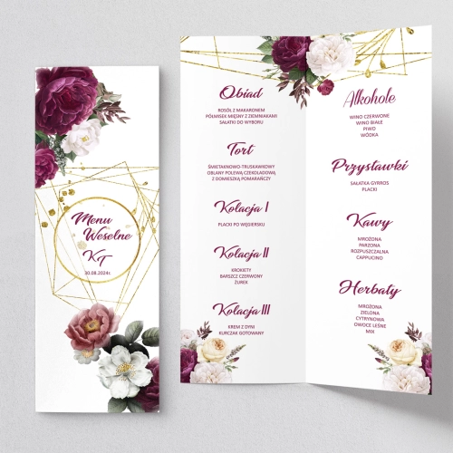 Menu Weselne Modena - Motyw 1