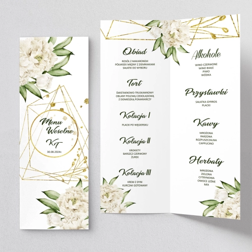 Menu Weselne Modena - Motyw 3