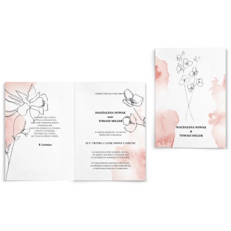 Zaproszenia ślubne Julietta - Składane Motyw 3