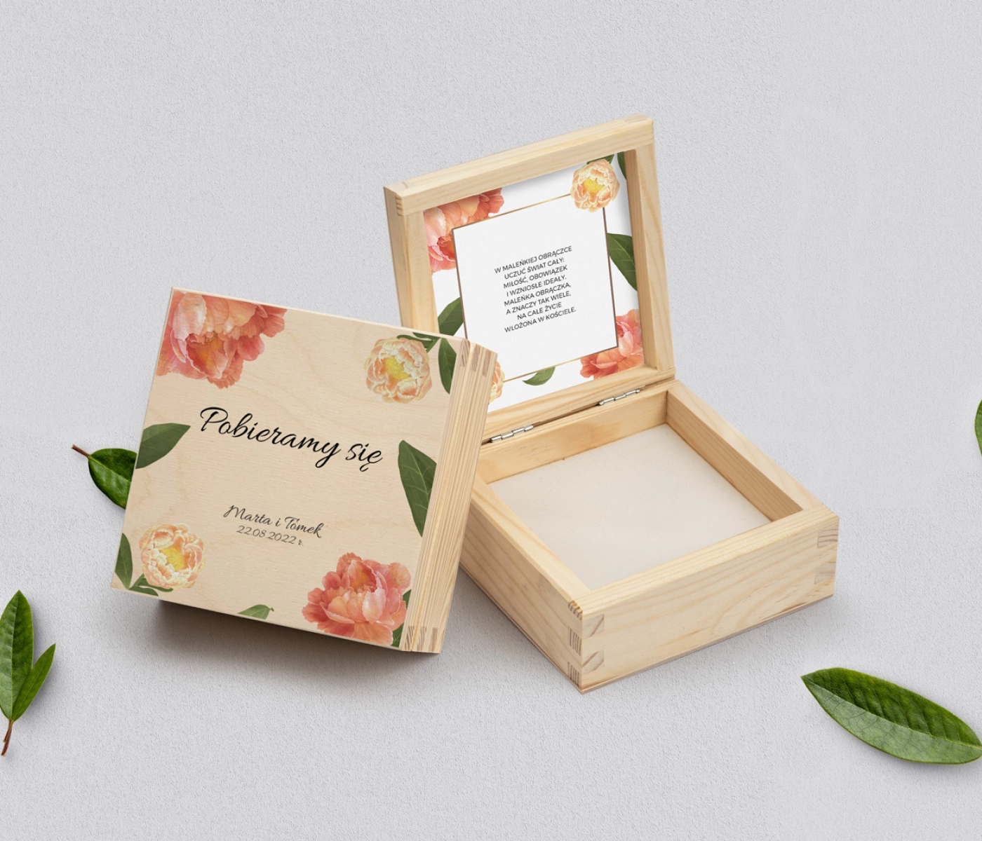 Pudełko na obrączki naturalne - Dream Motyw 5