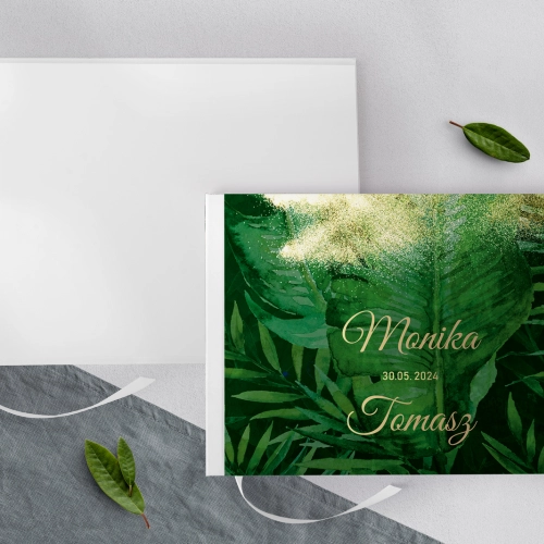 Księga Gości Weselnych Greenery Motyw 2