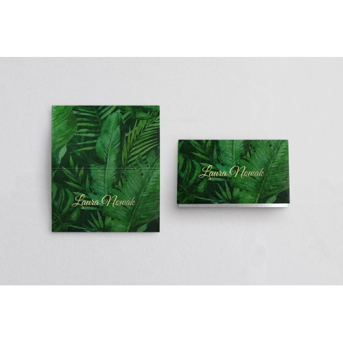 Winietki ślubne składane Greenery - Motyw 2