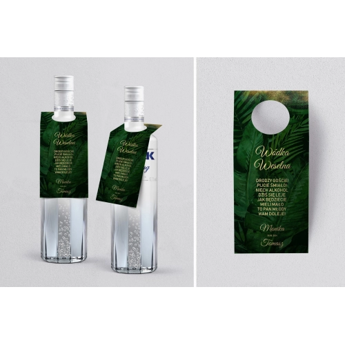 Zawieszka na alkohol oczko Greenery Motyw 2