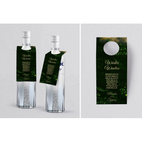 Zawieszka na alkohol oczko Greenery Motyw 3