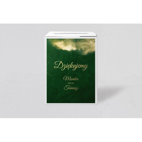 Pudełko na koperty i pieniądze Greenery Motyw 1