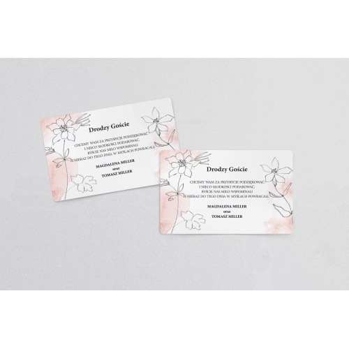 Naklejki na ciasto weselne Julietta Motyw 2