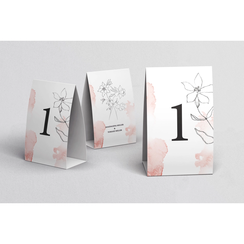 Numerki na stół Julietta Motyw 2