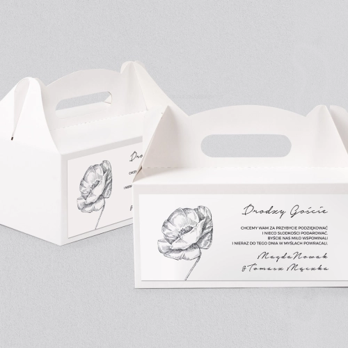 Pudełko na ciasto weselne Elia Motyw 1