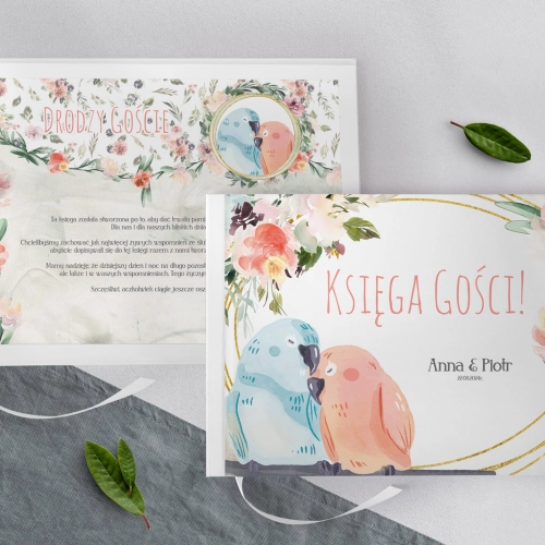 Księga Gości Weselnych Animals - Motyw 3