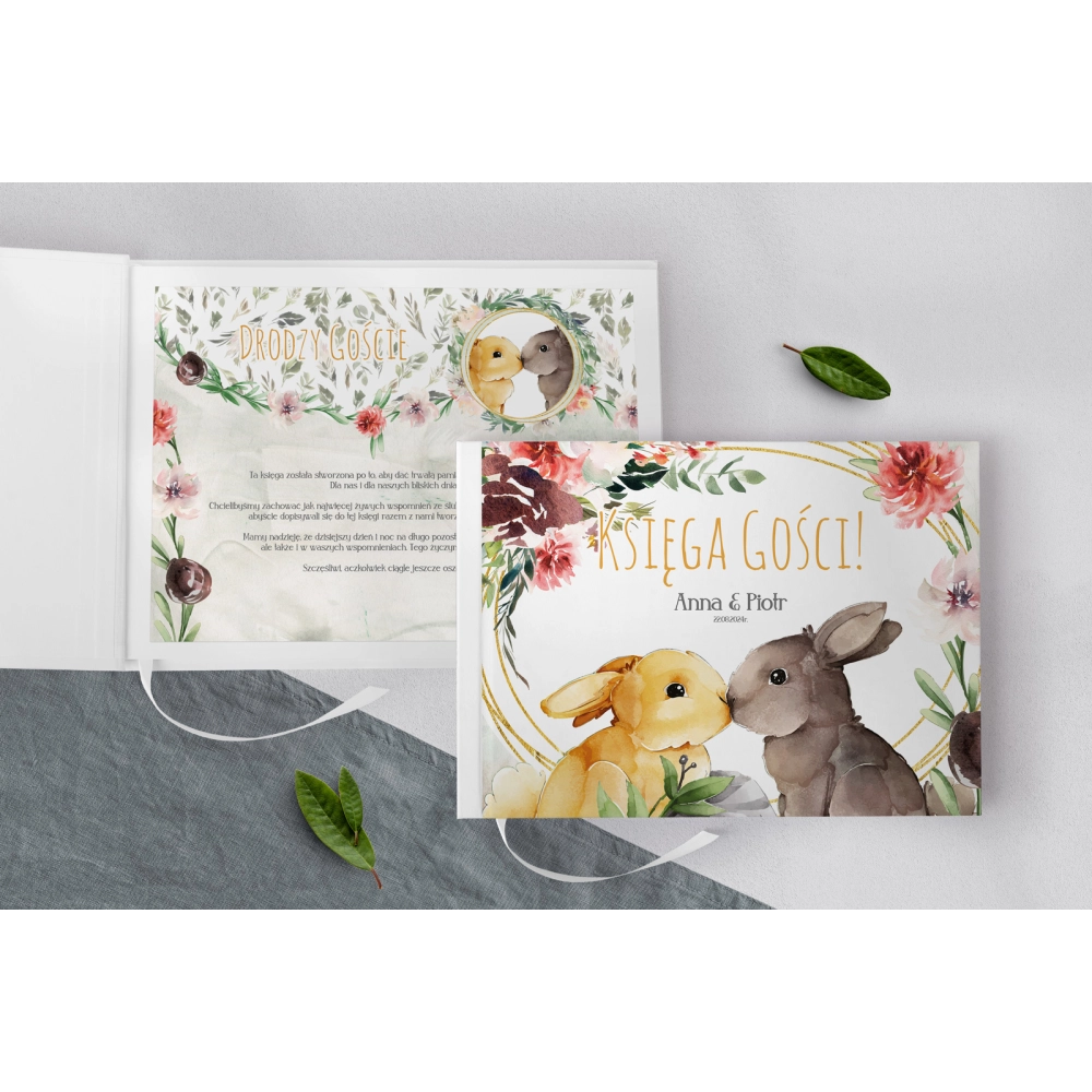 Księga Gości Weselnych Animals - Motyw 4