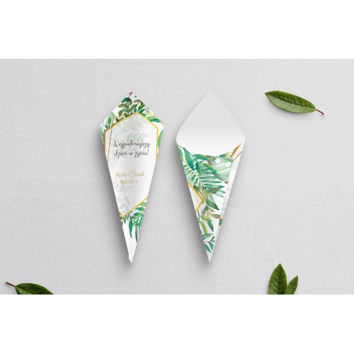 Rożek Weselny - Flowers & Frame Motyw 2