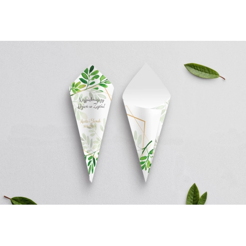 Rożek Weselny - Flowers & Frame Motyw 3