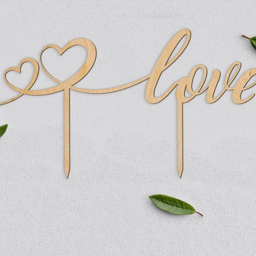 Topper na tort weselny Spersonalizowany - Wzór 7