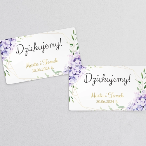 Naklejki na słoiczki weselne Flowers & Frame - Arkusz 21 szt Motyw 1