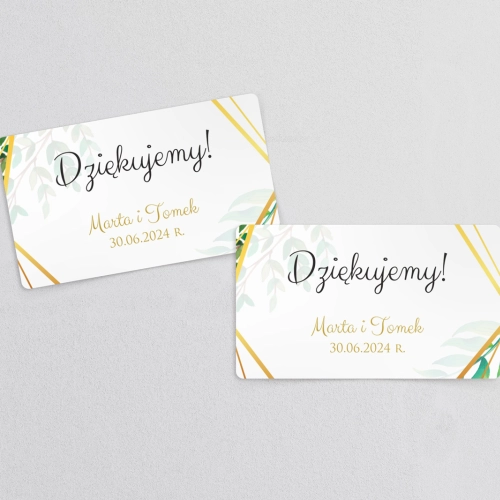 Naklejki na słoiczki weselne Flowers & Frame - Arkusz 21 szt Motyw 2