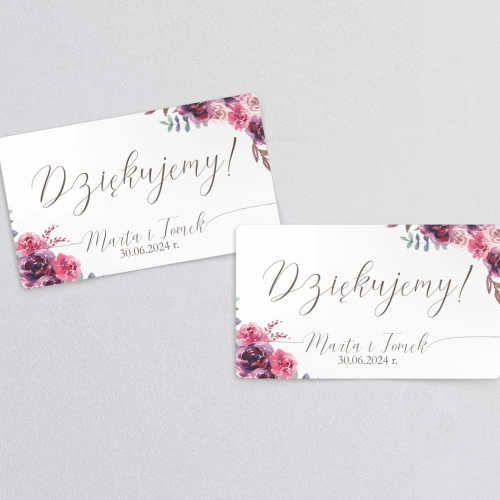 Naklejki na słoiczki weselne PasteLove - Arkusz 21 szt Motyw 1