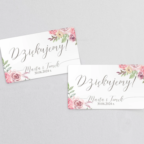 Naklejki na słoiczki weselne PasteLove - Arkusz 21 szt Motyw 2