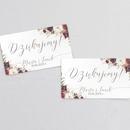 Naklejki na słoiczki weselne PasteLove - Arkusz 21 szt Motyw 3