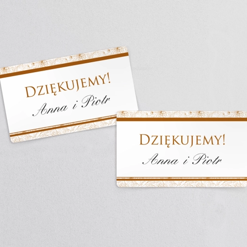 Naklejki na słoiczki weselne Ornaments - Arkusz 21 szt Motyw 4