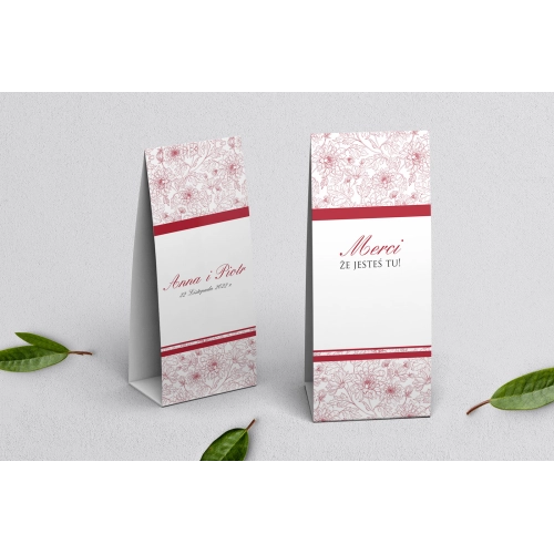 Podziękowanie Merci - Pudełeczko Ornaments Motyw 2