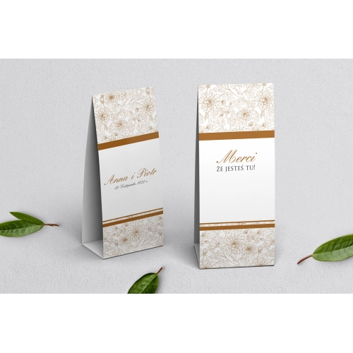 Podziękowanie Merci - Pudełeczko Ornaments Motyw 4