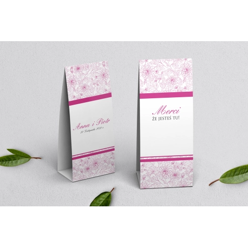 Podziękowanie Merci - Pudełeczko Ornaments Motyw 10