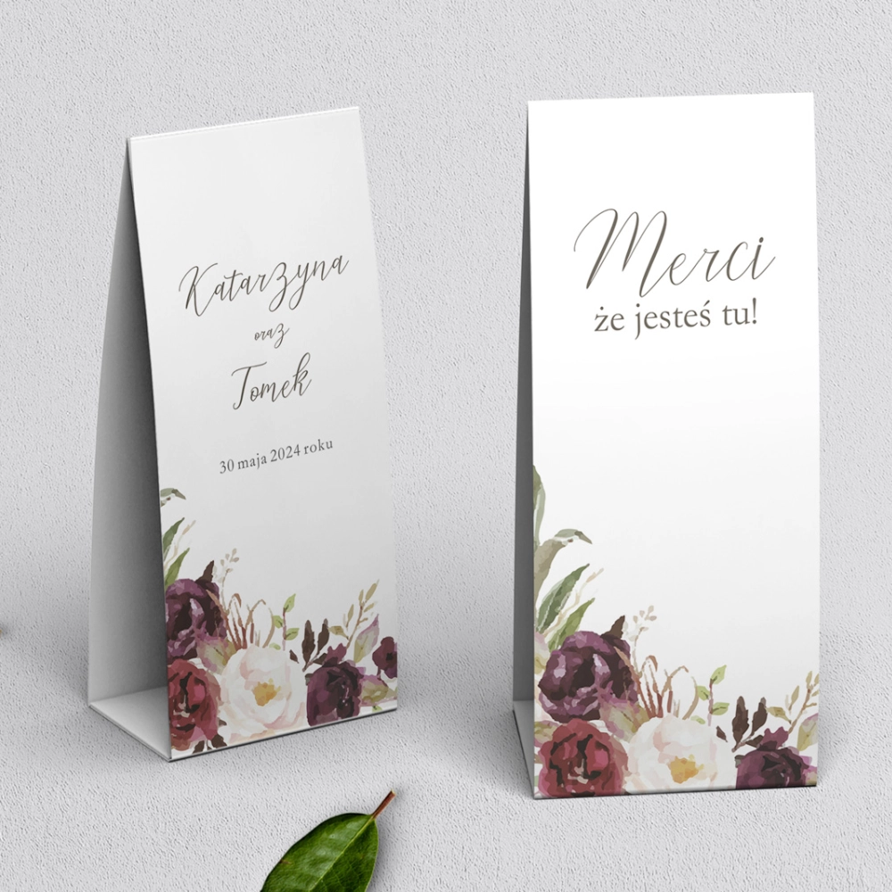 Podziękowanie Merci - Pudełeczko PasteLove Motyw 3