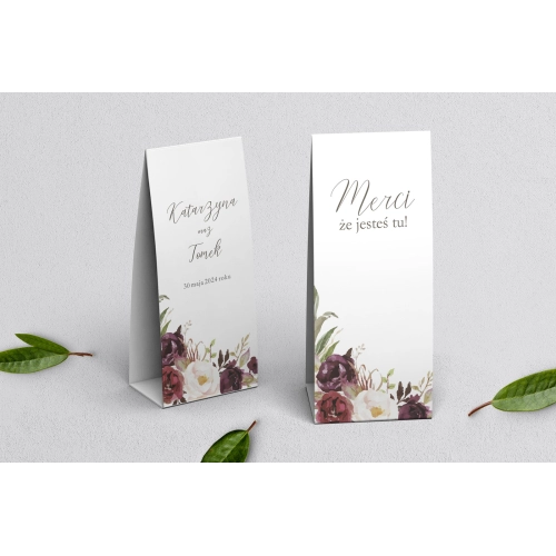 Podziękowanie Merci - Pudełeczko PasteLove Motyw 3