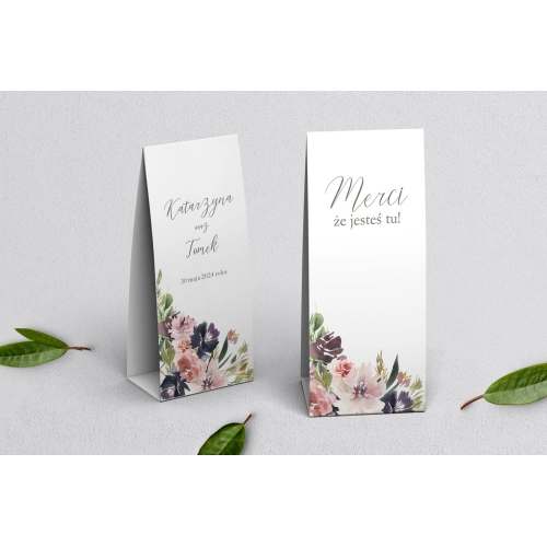 Podziękowanie Merci - Pudełeczko PasteLove Motyw 4