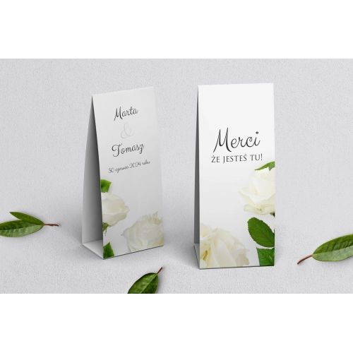 Podziękowanie Merci - Pudełeczko Soft Motyw 4