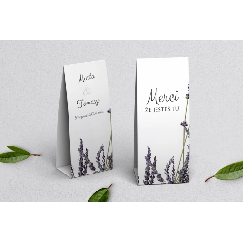 Podziękowanie Merci - Pudełeczko Soft Motyw 5