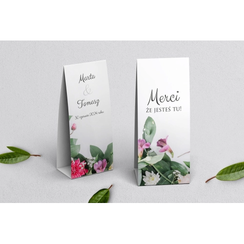 Podziękowanie Merci - Pudełeczko Soft Motyw 6