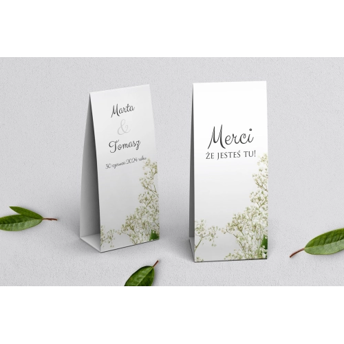 Podziękowanie Merci - Pudełeczko Soft Motyw 7