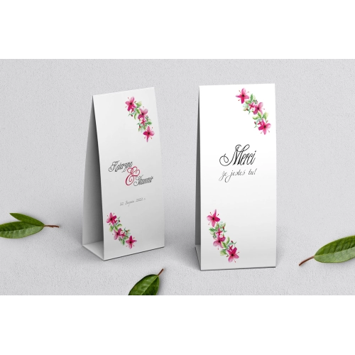 Podziękowanie Merci - Pudełeczko Wianki Motyw 2