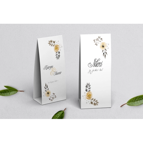 Podziękowanie Merci - Pudełeczko Wianki Motyw 4