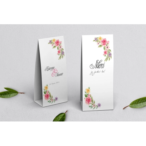 Podziękowanie Merci - Pudełeczko Wianki Motyw 5