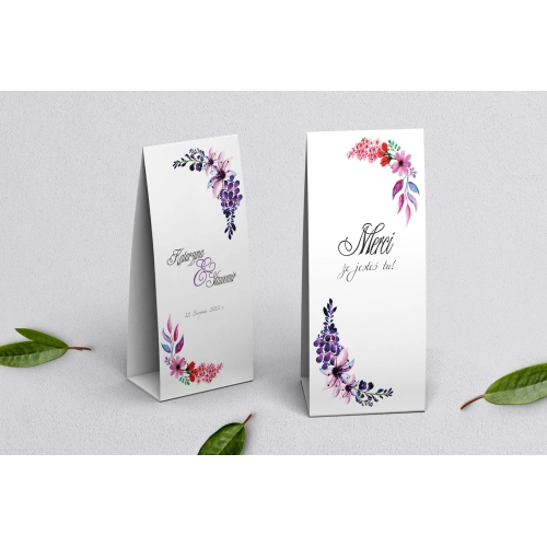 Podziękowanie Merci - Pudełeczko Wianki Motyw 7