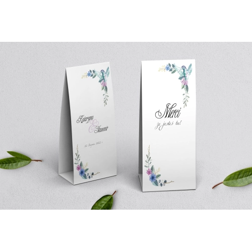 Podziękowanie Merci - Pudełeczko Wianki Motyw 8