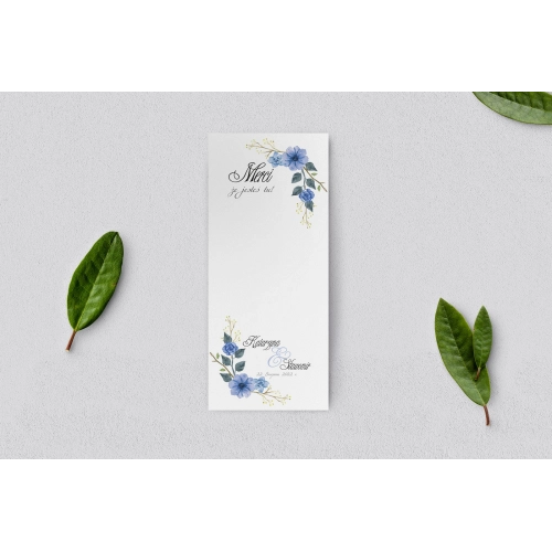 Podziękowanie Merci - Karteczka Wianki - Motyw 1