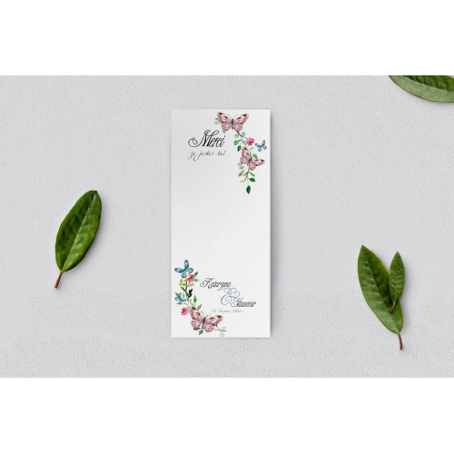 Podziękowanie Merci - Karteczka Wianki - Motyw 3