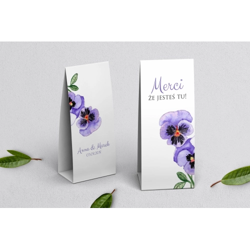 Podziękowanie Merci - Pudełeczko SweetLove Motyw 3