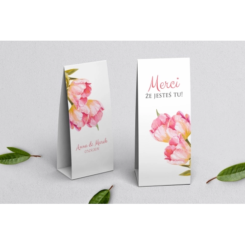 Podziękowanie Merci - Pudełeczko SweetLove Motyw 4