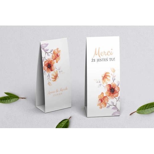 Podziękowanie Merci - Pudełeczko SweetLove Motyw 6