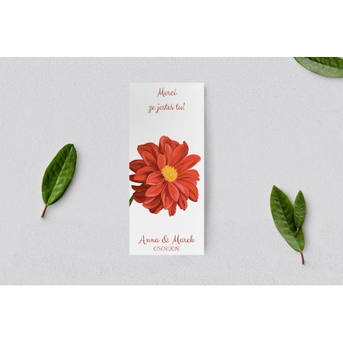 Podziękowanie Merci - Karteczka Sweet Love - Motyw 5