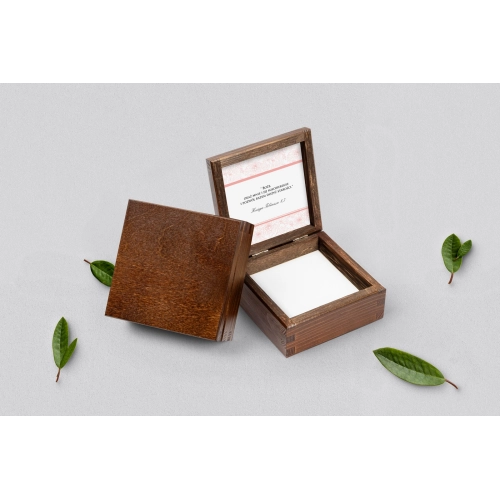 Pudełko na obrączki brązowe - Ornament Motyw 5