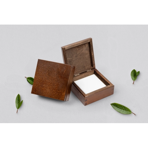 Pudełko na obrączki brązowe