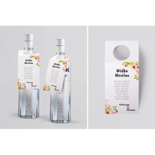 Zawieszka na alkohol oczko Bukiety Motyw 2