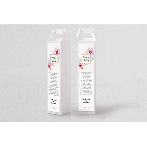 Pudełko na alkohol Bukiety Motyw 4