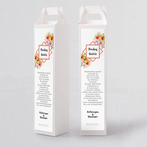 Pudełko na alkohol Bukiety Motyw 5