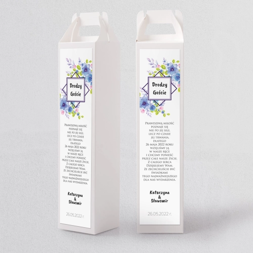 Pudełko na alkohol Bukiety Motyw 7